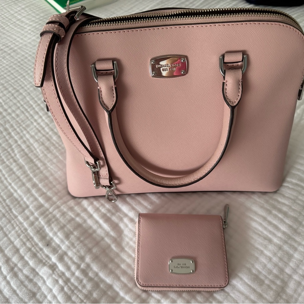 Michael Kors Pink Women's Bag and Wallet Set